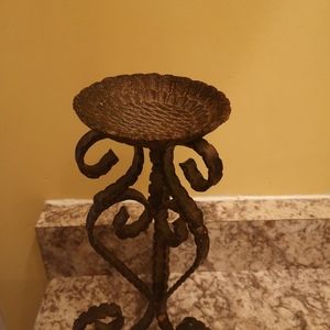 Vintage iron candle Holder
